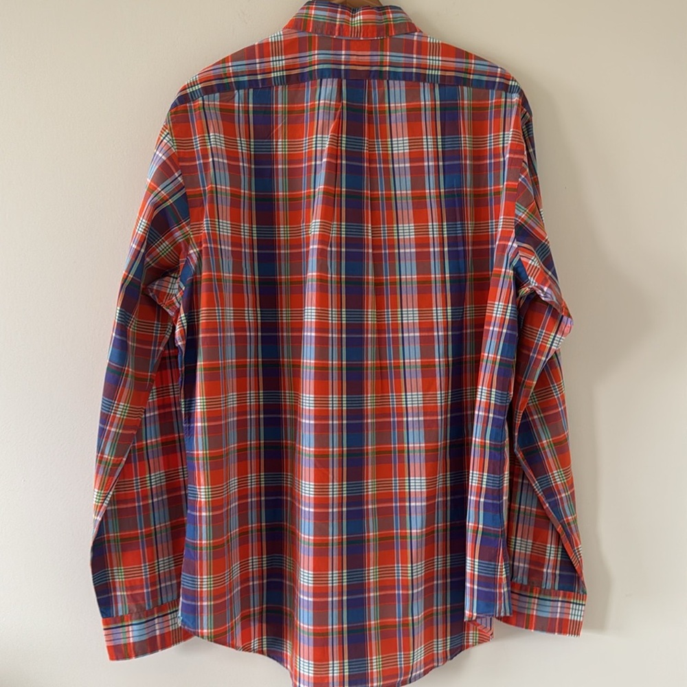 Ralph Lauren Custom‎ Fit Plaid Casual Button Down Dress Shirt Size XL - Picture 8 of 8